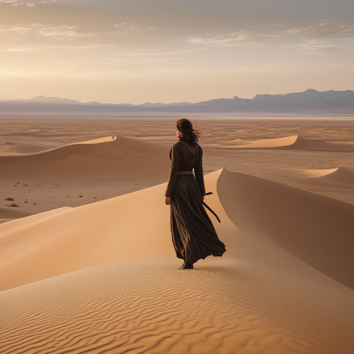 A Solitary Figure in the Desert’s Embrace