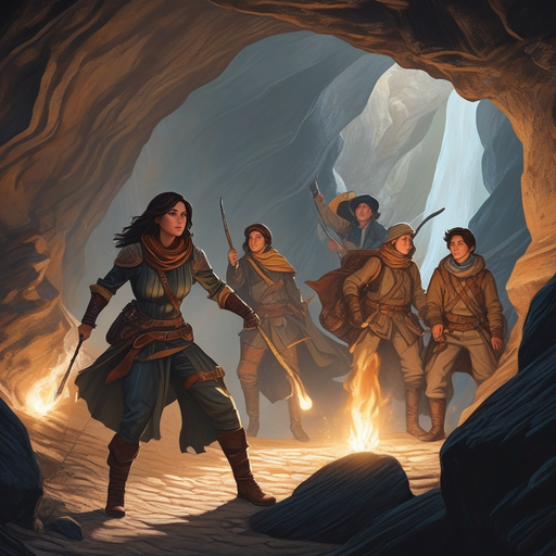 Five Adventurers Brave the Unknown Depths of a Mysterious Cave