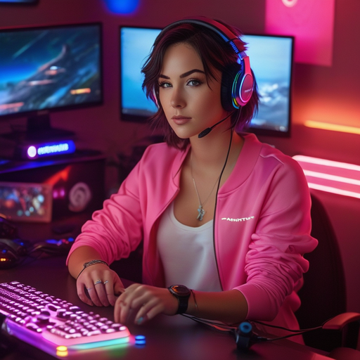 Gamer Girl: Focused and Ready to Conquer