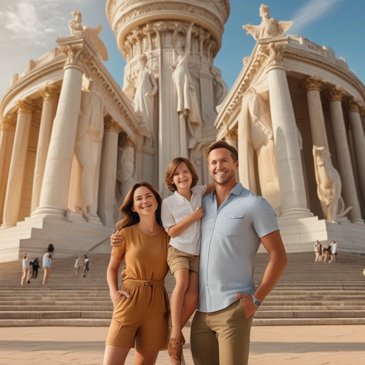 Family Fun Against a Majestic Backdrop