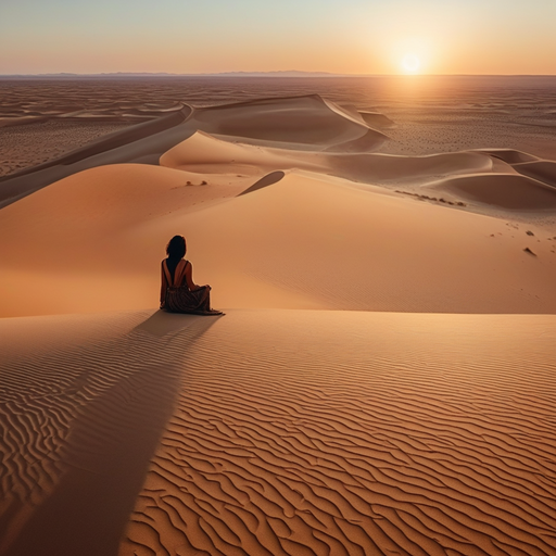 Solitude in the Setting Sun