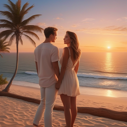 Sunset Romance on the Beach