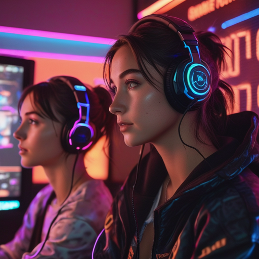 Neon Dreams: Cyberpunk Style in a Gaming Haven