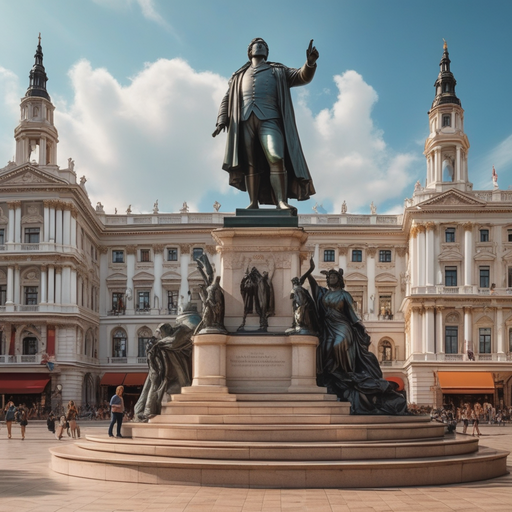 A Timeless Monument in a Grand European Square