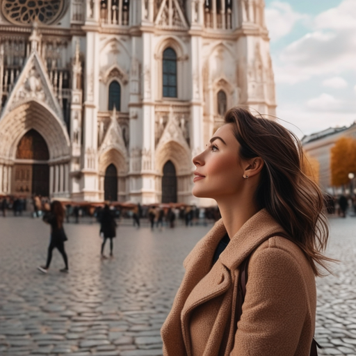 A Moment of Hope Before the Cathedral