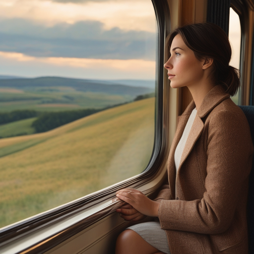 Lost in the Landscape: A Moment of Contemplation on a Rolling Train