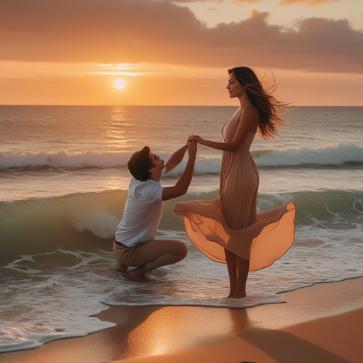 Sunset Serenade: A Romantic Beach Proposal