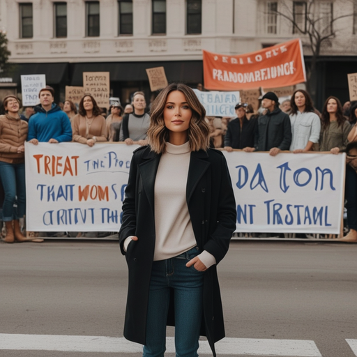 One Woman, One Stand: A Symbol of Hope in the Face of Protest