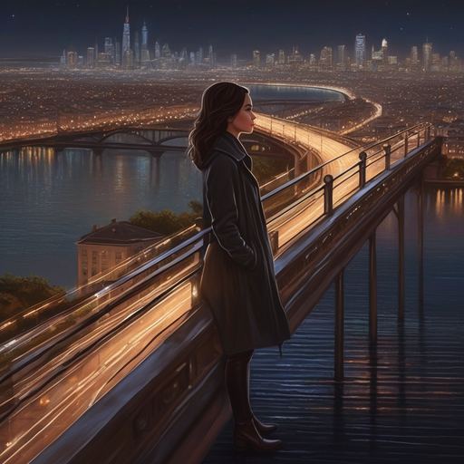 Lost in the City Lights: A Moment of Melancholy