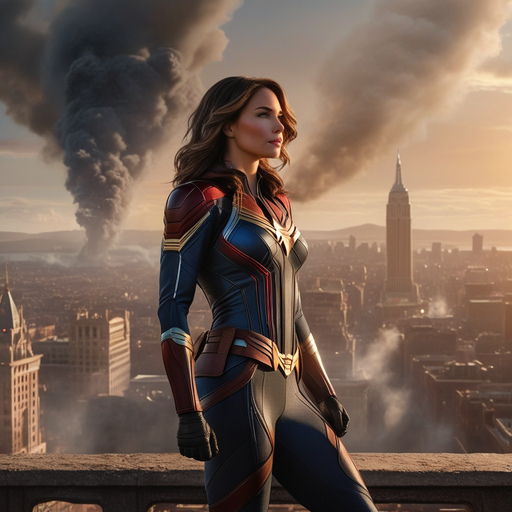 Captain Marvel Stands Tall Amidst the Chaos