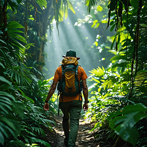 Lost in the Emerald Light: A Hiker’s Solitary Journey