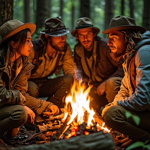 Campfire Camaraderie: A Night Under the Stars