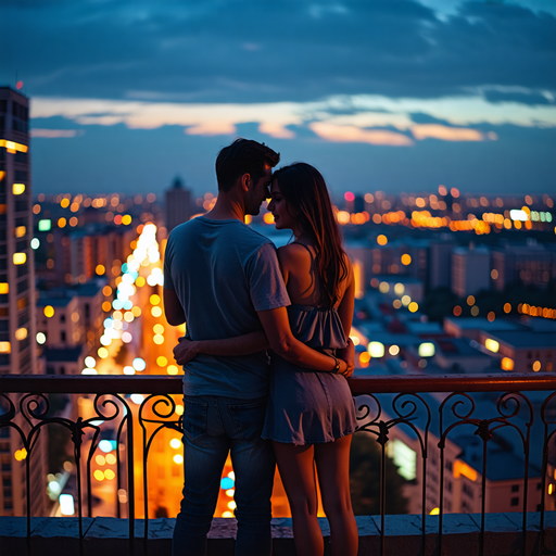 City Lights, City Dreams: A Rooftop Romance