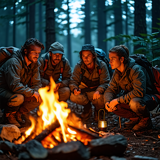 Campfire Tales: Adventure and Camaraderie Under a Starry Sky