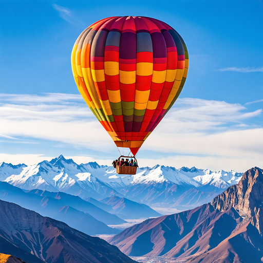 Soaring Above the Peaks: A Hot Air Balloon Adventure