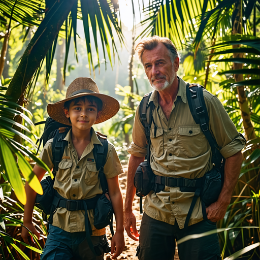 Father and Son Embark on a Tropical Adventure