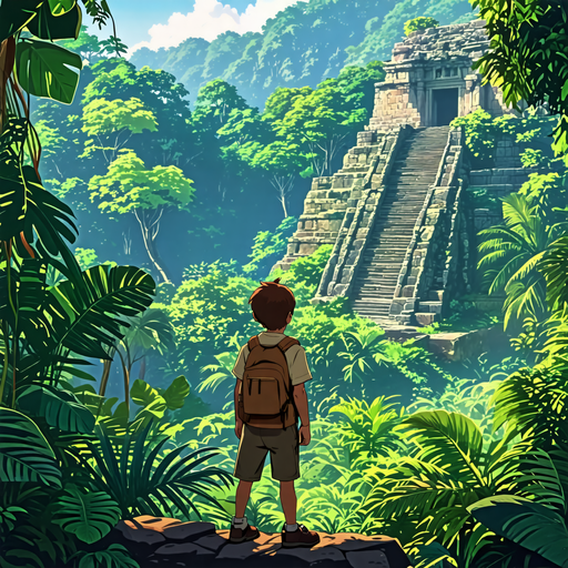 A Boy’s Journey to the Ancient Temple