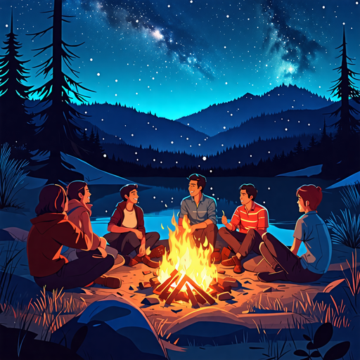 Campfire Tales Under the Milky Way