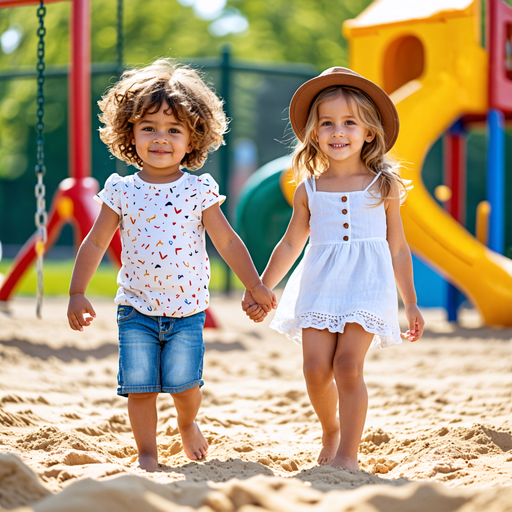 Childhood Joy: A Moment of Pure Happiness on the Playground