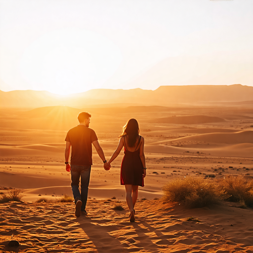 Sunset Romance in the Desert