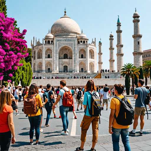 Taj Mahal: A Symphony of Tourists and Timeless Beauty