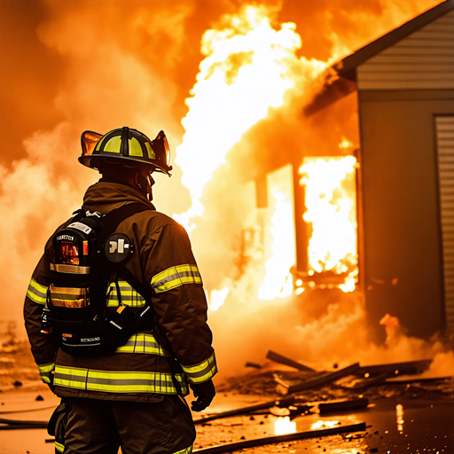 Firefighter Braves Blazing Inferno