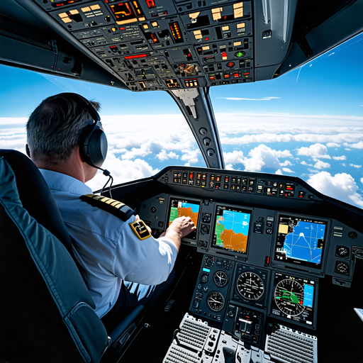 Above the Clouds: A Pilot’s Serene Focus