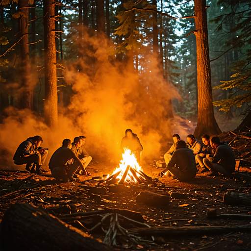 Campfire Tales: Mystery and Intrigue in the Forest