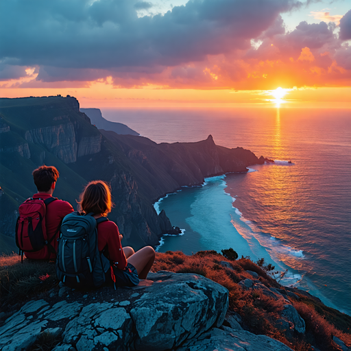 Sunset Serenade: A Romantic Cliffside Adventure