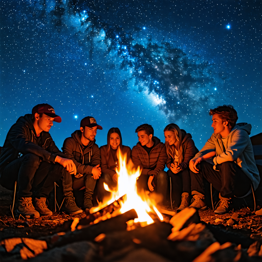 Campfire Tales Under the Milky Way