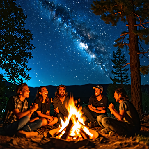 Campfire Tales Under the Milky Way