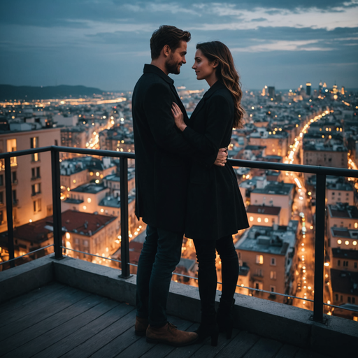 A Night of Enchantment: Love on a Starlit Rooftop