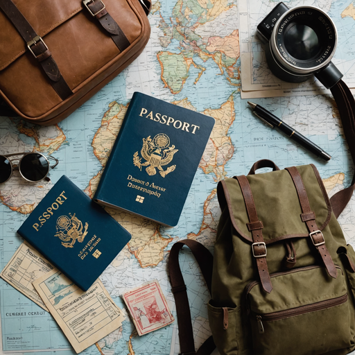 Ready for Adventure: A Flat Lay of Travel Essentials