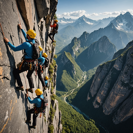 Tiny Figures, Giant Courage: Climbers Conquer a Majestic Peak