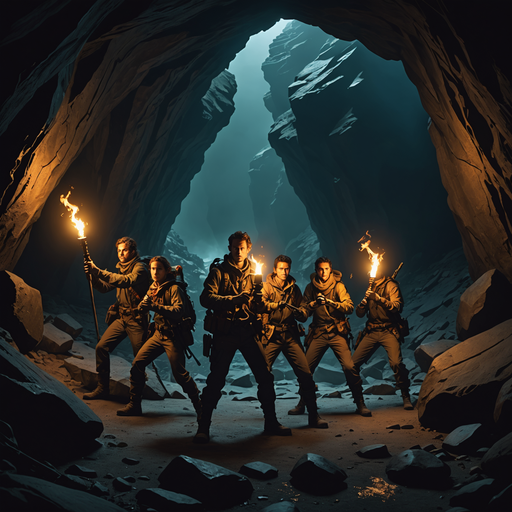 Lost in the Shadows: Adventurers Brave a Mysterious Cave