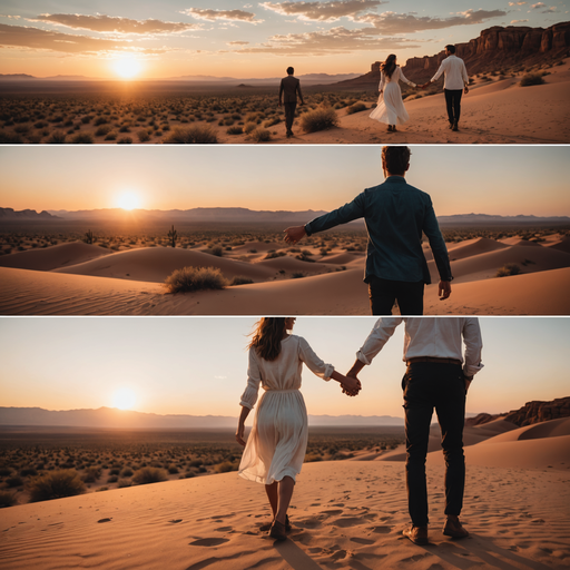 Desert Romance: A Sunset Symphony of Love and Adventure