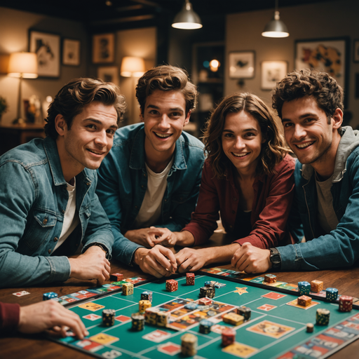 Friends Gather for a Fun-Filled Game Night