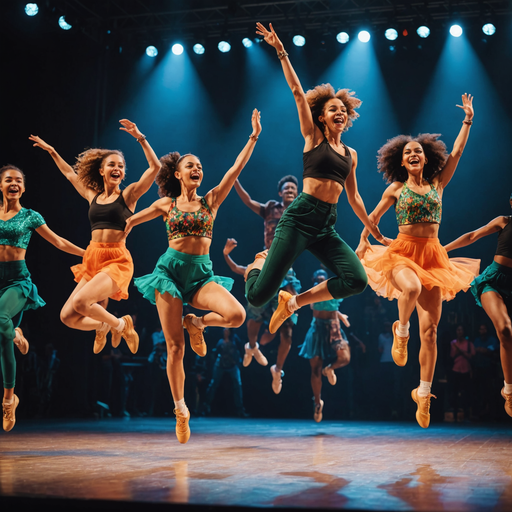 Mid-Air Magic: Dancers Capture Joy in a Burst of Color