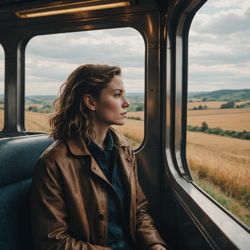 Lost in Thought: A Moment of Melancholy on the Train