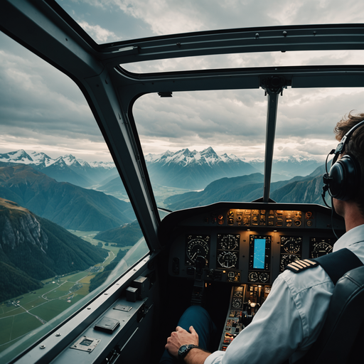 Soaring Above the Mountains: A Pilot’s Tranquil Journey