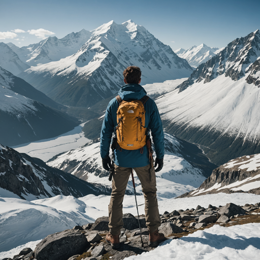 A Hiker’s Perspective: Majesty and Solitude on a Snowy Peak