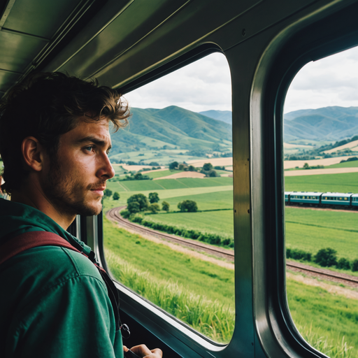 Contemplation on the Rails: A Moment of Tranquility