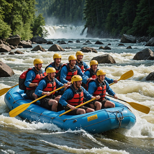 Adrenaline Rush: Six Men Conquer a Majestic Waterfall