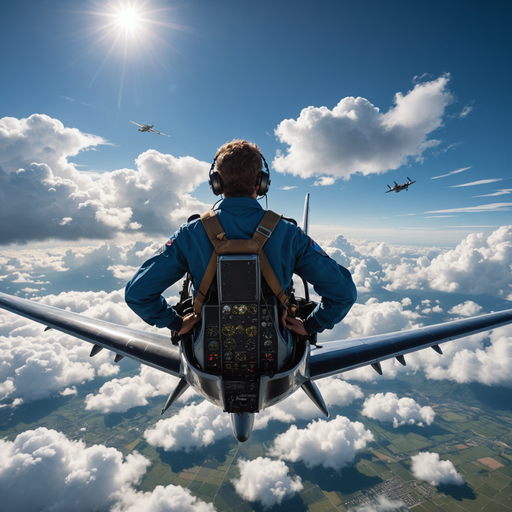 Soaring Above the Clouds: A Pilot’s Moment of Serenity