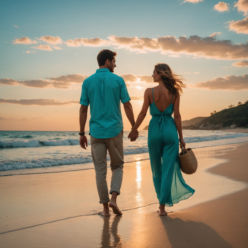 Sunset Romance on the Beach