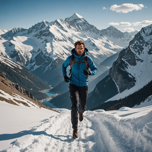 Conquering the Summit: One Man, One Mountain, One Breathtaking View