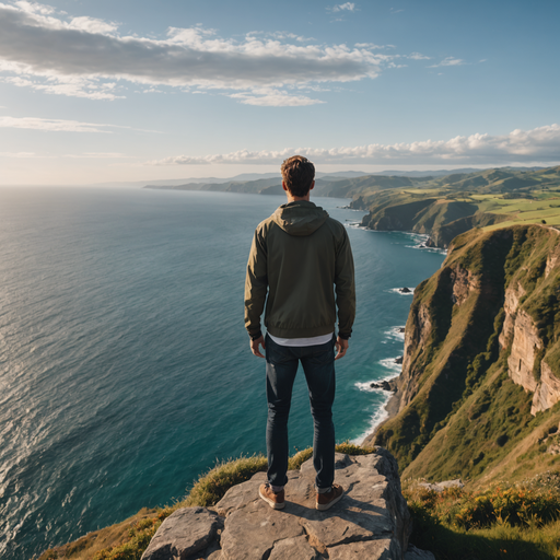 A Moment of Solitude on the Edge of the World