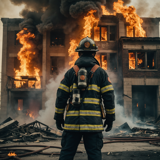 Firefighter Braves Blazing Inferno