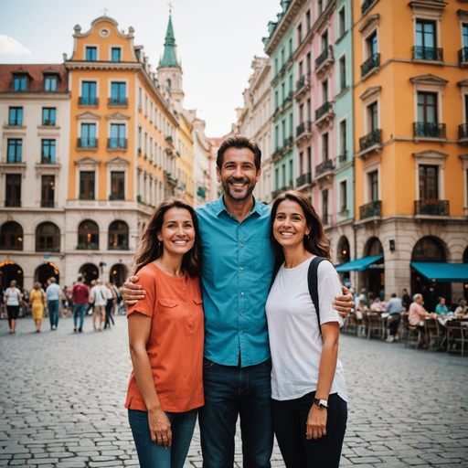 Capturing Joy in a European Square