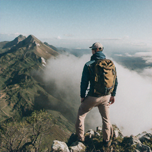 Lost in the Clouds: A Hiker’s Moment of Serenity